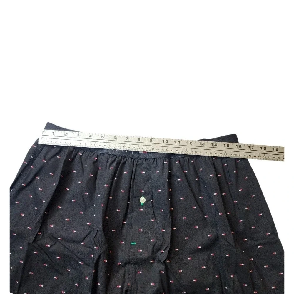 Tommy Hilfiger Men's One Woven Boxer Short Flag Tommy Black Size XL